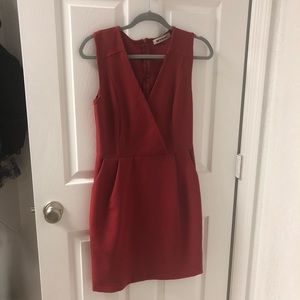 Mystic Red Pleat Dress - No Wrinkling!